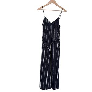 Banana Republic Factory Blue and White Tie Dye Spaghetti Strap Maxi Dress Size M